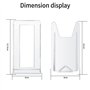 Supports de Plaque Affichage en Plastique Transparent