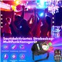 Lampe de Scène, Fwiull Lumière Disco à 7 Yeux avec Télécommande et Stroboscope, Boule Disco Grand Angle Contrôle de la Musique, 