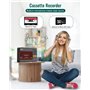 SEMIER Lecteur de Cassette, USB C ou Carte SD, convertisseur de Cassette Audio vers enregistreur numérique, Enregistrement sur C