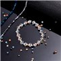 4mm Arc-en-Ciel Plaqué Verre à Facettes Perles de Cristal avec T