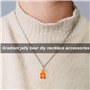 100 Pcs Charms Ours Gommeux Pendentifs mignon résine ours bonbons charmes en couleur vive dessin animé ours porte-clés bijoux co