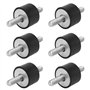 Boisbresil 6PCS Silent Bloc Caoutchouc