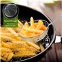 Ticeed 8PCS Passoire à Fondue, Ecumoire Inox avec Poignée Longue, Passoire Fondue Chinoise pour Soupe Fondue chinoise Thé au Lai