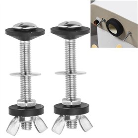 ZACUDA 2 PCS Kits de Boulon de Réservoir de Toilette Fixation Réservoir WC Boulons de Réservoir de Chasse d'Eau Boulons de Réser