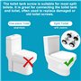 ZACUDA 2 PCS Kits de Boulon de Réservoir de Toilette Fixation Réservoir WC Boulons de Réservoir de Chasse d'Eau Boulons de Réser