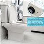 ZACUDA 2 PCS Kits de Boulon de Réservoir de Toilette Fixation Réservoir WC Boulons de Réservoir de Chasse d'Eau Boulons de Réser