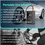 WYRIAZA Gonfleur Pneus Voiture 10000mAh Compresseur à Air Portatif 150PSI Compresseur Voiture Gonfleur Pneus Voiture sans Fil Mi