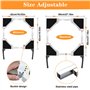 NIUXX Base universelle pour machine à laver - Fonction anti-vibration - Freins réglables - Taille réglable - Pour machines à lav