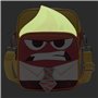 Loungefly: Disney Pixar - Inside Out - Anger Cosplay Passport Bag