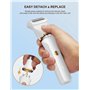 Rasoir Electrique Femme, 3 en 1 Tondeuse Femme Intime,Rechargeable Tondeuse Bikini Femme, Tondeuse Intime Femme,Lames en céramiq