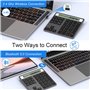 Pavé numérique Bluetooth et 2,4 G Pavé Numerique sans fil– Pavés Numériques 34 Touches avec Calculatrice d'affichage –pavé numér