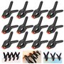 SLTAXAR 12 PCS Pince à Ressort Plastique 4 Pouces Pince Bricolage Serrage Pince Toile Fond Photo Pince Serrage Plastique Pince B