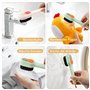 Lot de 4 Brosses Nettoyage Multifonctions avec Poils Souples, Brosses Souples pour Vêtements, Chaussures, Salle de Bain