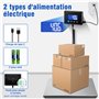 RAOYAN Balance Colis 300kg avec Haute Précision 20g, Pèse Colis Professionnel, Grand Écran LCD, Fonction Tarage, Alimentation su
