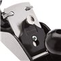 Amazon Basics No.4 Rabot à main universel réglable - Lame de 50.8 mm et poignée en plastique pour le travail de précision du boi