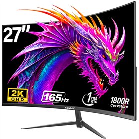 Gawfolk 27'' Ecran PC Gaming Incurvé 1800R