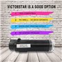 5 Packs Cartouches de Toner compatibles 6510 6515 【Extra High Rende】 5500 Pages BK 4300 Pages C m y pour Xerox 6510n 6510dn 6510