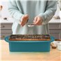 2 Pièces Moules à Pain en Silicone, Moule à Cake, Moules Rectangulaire Antiadhésif pour Gateaux Pâtisserie Cuisson Bricolage Pât