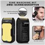 Tondeuse à cheveux professionnelle pour homme - Tondeuse électrique et rasoir - Tondeuse à barbe sans fil 3 en 1 avec lame en T 