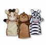 Melissa & Doug Marionnettes À Main, 6 Marionettes Animaux de Safari, Jouet créatif pour Filles et garçons de 3 4 5 6 7 Ans, Cade