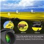 WANGQI Jumelles monoculaires BAK4 80 x 100 zoom optique HD haute puissance faible niveau de lumière vision nocturne monoculaire 