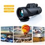 WANGQI Jumelles monoculaires BAK4 80 x 100 zoom optique HD haute puissance faible niveau de lumière vision nocturne monoculaire 