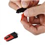 Stylineedle Lot de 5 Aiguilles pour Tourne-Disque avec 1 Cartouche pour Phonographe LP Platine Tourne-Disque Diamant Stylet de R