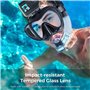Fiorky Lunettes de plongée, Ensemble de plongée avec Tuba pour Adultes, Respiration Facile, Anti-buée, Masque de plongée avec Tu