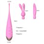 Roluck Vibrateurs silencieux et puissants clitoris et point G, vibrateur téton interchangeable à 3 têtes avec 7 fréquences de vi