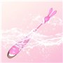 Roluck Vibrateurs silencieux et puissants clitoris et point G, vibrateur téton interchangeable à 3 têtes avec 7 fréquences de vi