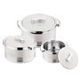 Pinnacle Lot de 3 cocottes isothermes avec couvercle 3