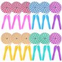 EXTRAPINS Lot de 12 cordes à sauter réglables pour enfants - Corde à sauter en nylon avec poignées en plastique - Multicolore -