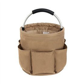 DELAESI Organisateur de Produits de Nettoyage Panier de Nettoyage Pliable Sac de Nettoyage Portable avec Poignée et 6 Poches Pan
