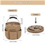 DELAESI Organisateur de Produits de Nettoyage Panier de Nettoyage Pliable Sac de Nettoyage Portable avec Poignée et 6 Poches Pan