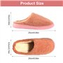 DELAESI Pantoufles Femme Hiver Chaude Confort Peluche Chaussons Antidérapantes Chausson Hiver Slippers Femme Accueil Slippers Pa