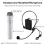 Amplificateur de Voix sans Fil Bluetooth Portable SHIDU 25W Amplificateur Voix Haut Parleur avec Micro Casque + UHF Compact Hand