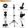 Mcwdoit Trépied Réglable De Coiffure Support de Table Tête D'Entraînement Moule Mannequin Salon Cheveux Pince De Serrage Avec Un