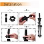 Mcwdoit Trépied Réglable De Coiffure Support de Table Tête D'Entraînement Moule Mannequin Salon Cheveux Pince De Serrage Avec Un