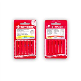 Singer Lot de 2 paquets d’aiguilles pour machine à coudre universelle et spéciale tricot et élastique 2020/2045 (822R - 848R) As