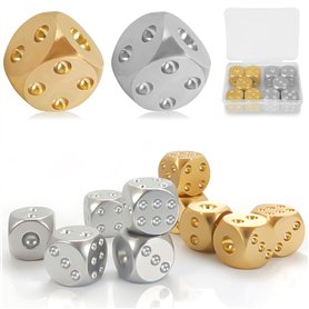 Lot de 10 dés en métal