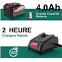 0 Ah et Chargeur Rapi