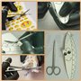MJW 3 Pièces Ensemble de Ciseaux de Premiers Secours en Acier Inoxydable Ciseaux de Pansement outils Vétérinaires Utilisés au Bu