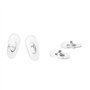 Replacement Push - in nasal pad 14mm repair Kit for ray ban rb6335 Glasses, extra lens CLOTH
