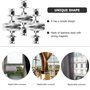 JAONLD 24 Pièces Aimant pour Rideaux, Argent Pince à Rideaux, Amovible Poids Magnétiques pour Rideaux, pour Chambre, Salon, Sall