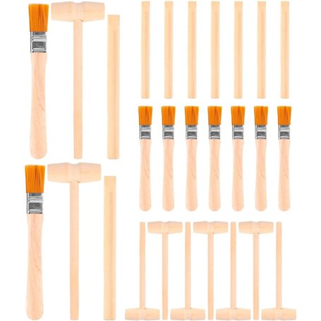 CHAOTEMAI 27 Pièces Jouet Dinosaure Marteau Outil Petit Marteau pour Creuser des Pierres PréCieuses Jouet D'Excavation Kit de Fo
