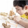 CHAOTEMAI 27 Pièces Jouet Dinosaure Marteau Outil Petit Marteau pour Creuser des Pierres PréCieuses Jouet D'Excavation Kit de Fo