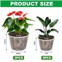 Pots de Fleur Plastique avec Trou de Drainage