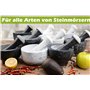 Tianman Pilon de rechange en granit, 15 cm de long, non poli, utiliser un pilon aux deux extrémités (mortier non inclus) (granit