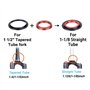 Happymore Kit de roulements de fourche avant, 1 paire de casques de vélo de route à tube conique pour vélo de route facile à ins