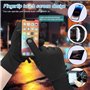 ADERTOS Gants Doublure Chauffants Gants d'hiver à Écran Tactile Gants de Cyclisme Imperméable Antidérapants Gants de Course à Pi
